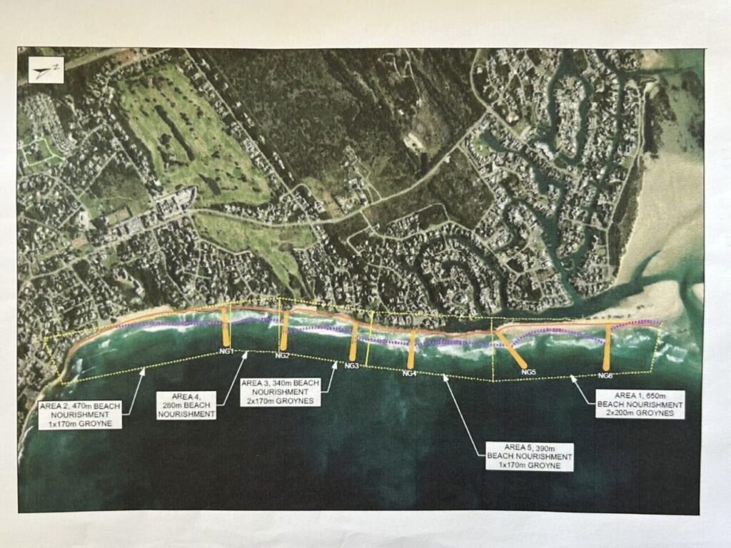 Start of st francis bay's beach restoration project