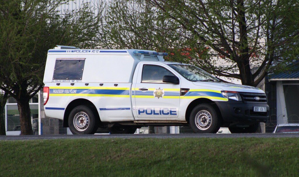 South African Police Ford Ranger patrol van