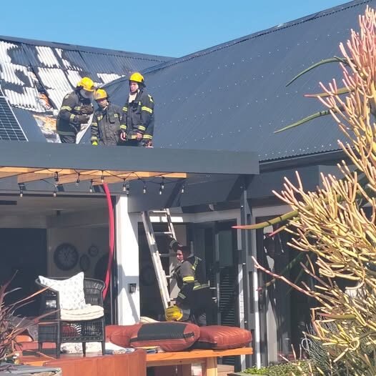 House roof in marin village catches fire