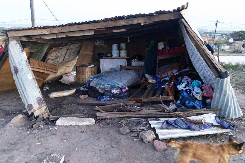 Crashed shack