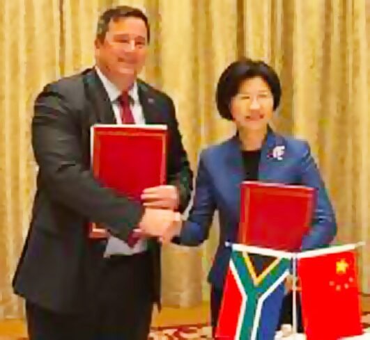 China signs import
